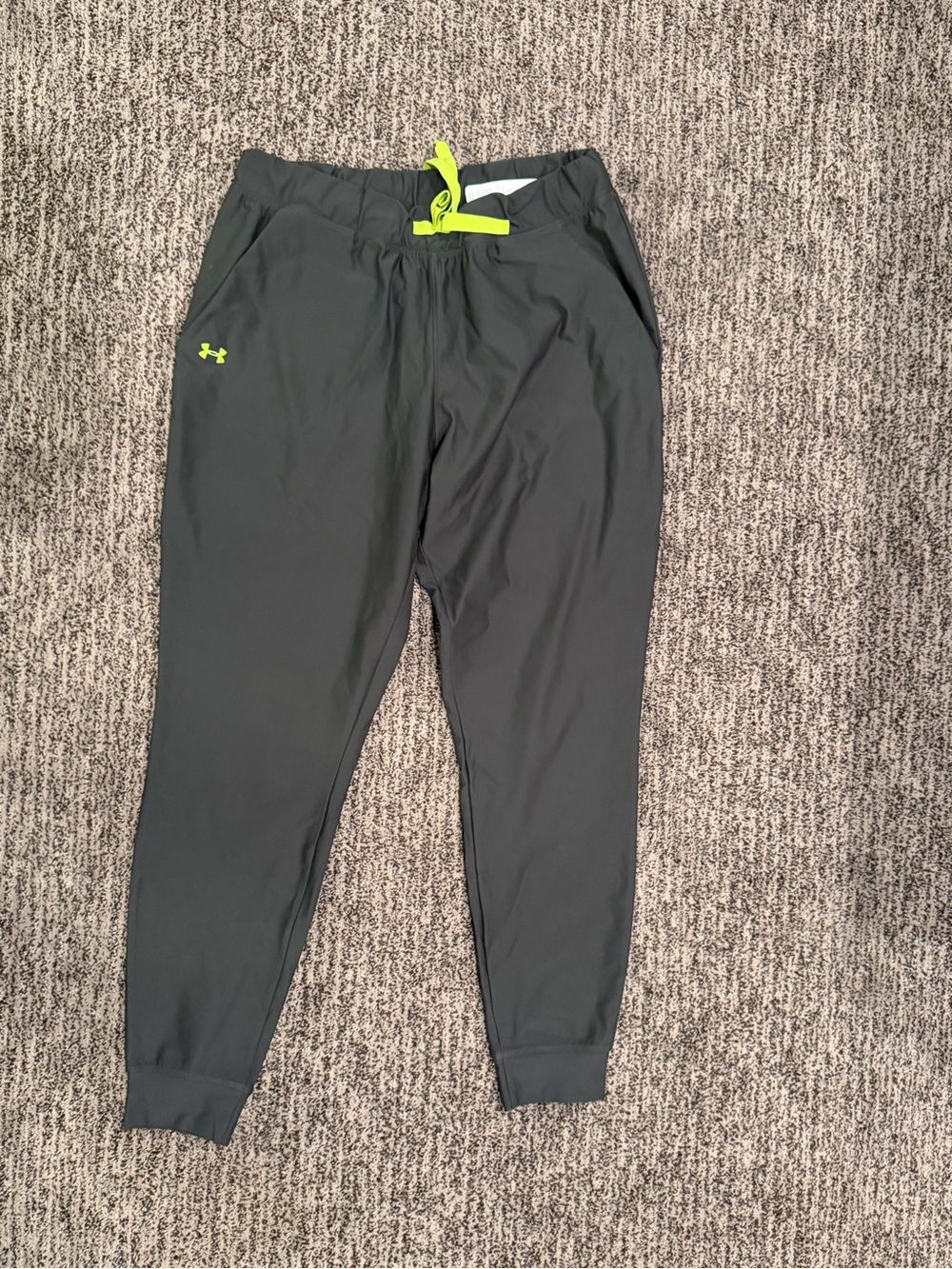 Under Armour women’s green Joggers with Neon Green Accents